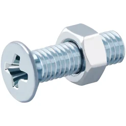 Diall Vis Pour Métal-20 vis métaux tête fraisée acier zingué 3 x 12 mm
