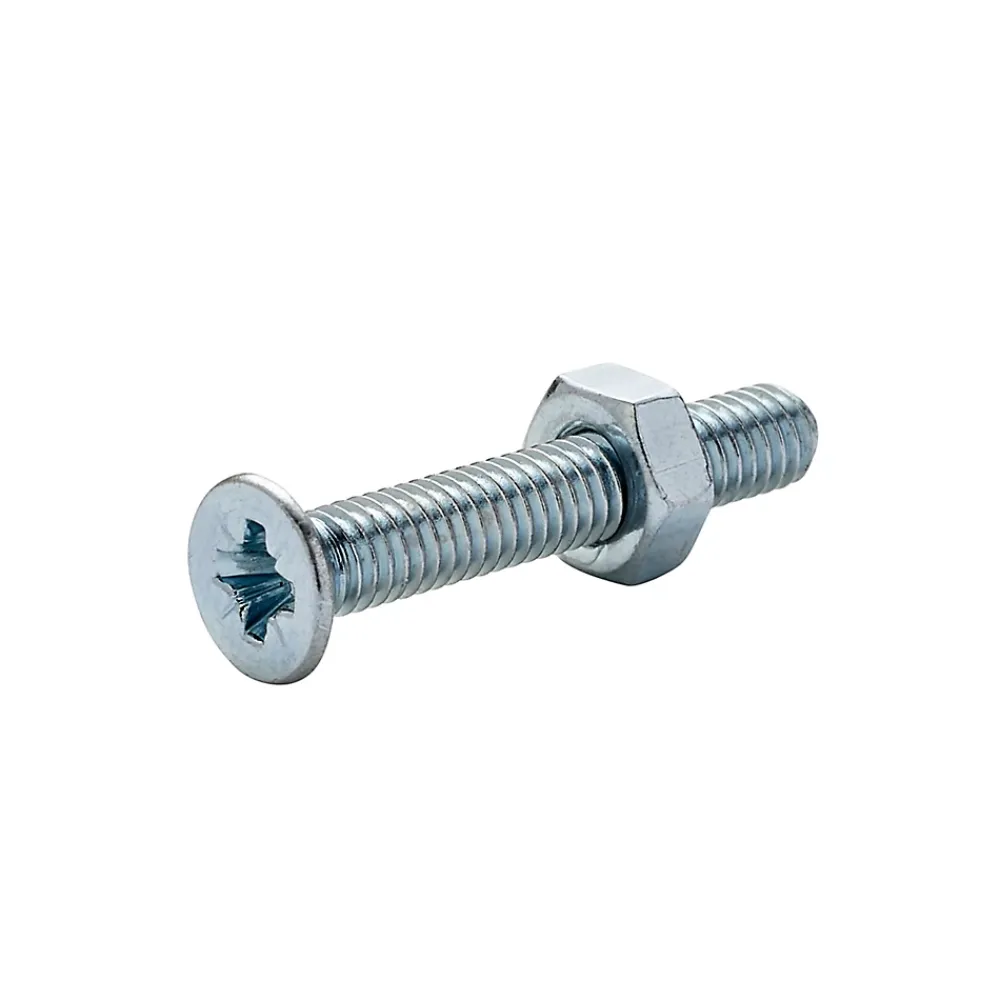 Diall Vis Pour Métal-20 vis métaux tête fraisée acier zingué 4 x 25 mm