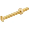Diall Vis Pour Métal-10 vis à métaux tête fraisée en laiton 4 x 40 mm