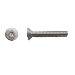 D-Work Vis Pour Métal-200 Vis Métaux Tête Fraisée 6 Pans Creux FHC 3 x 30 mm - DIN 7991 - Inox A2 -