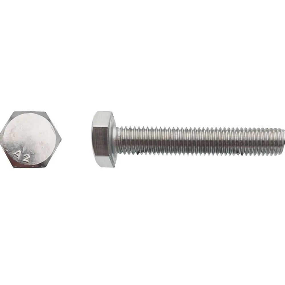 D-Work 50 Vis Métaux Tête Hexagonale F/Total 8 x 160 mm - DIN 933 - Inox A2 -
