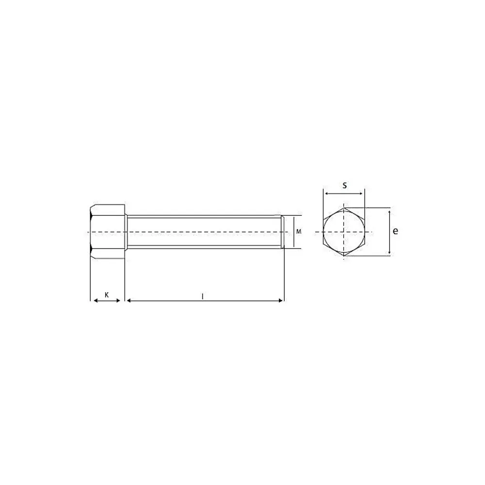Lem Select Kit De Vis-Vis à métaux 8 x 30 mm tête hexagonale zingué (boîte de 100)