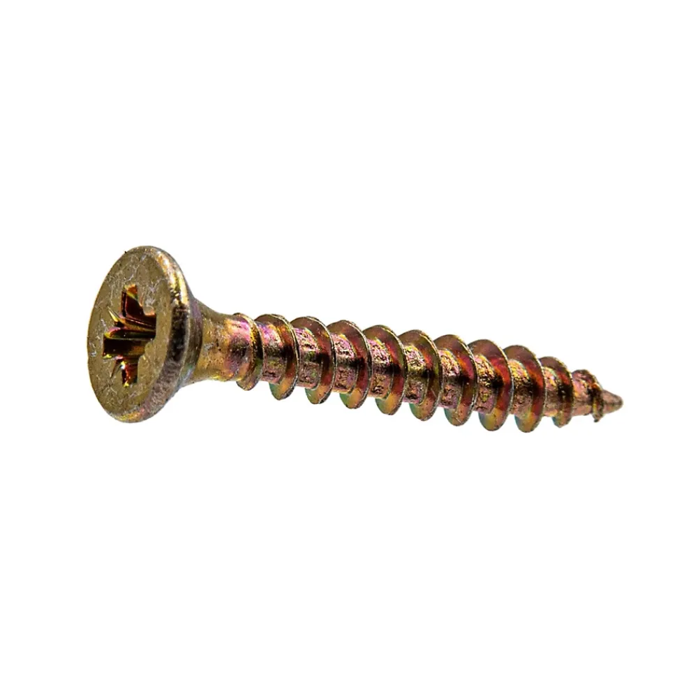 Klimas Vis À Double Filetage-Vis pour aggloméré KMH tête fraisée PZ zingué jaune 3 x 25 mm 1000 pièces