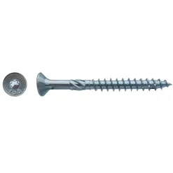 D-Work 50 Vis pour Construction Bois Tête Fraisante Torx T40 10 x 160 mm - Zingué blanc -