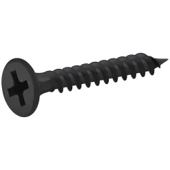 Diall Vis pour plaque de plâtre (universelle), noir mat, 3,5x25 mm - 1000 pièces