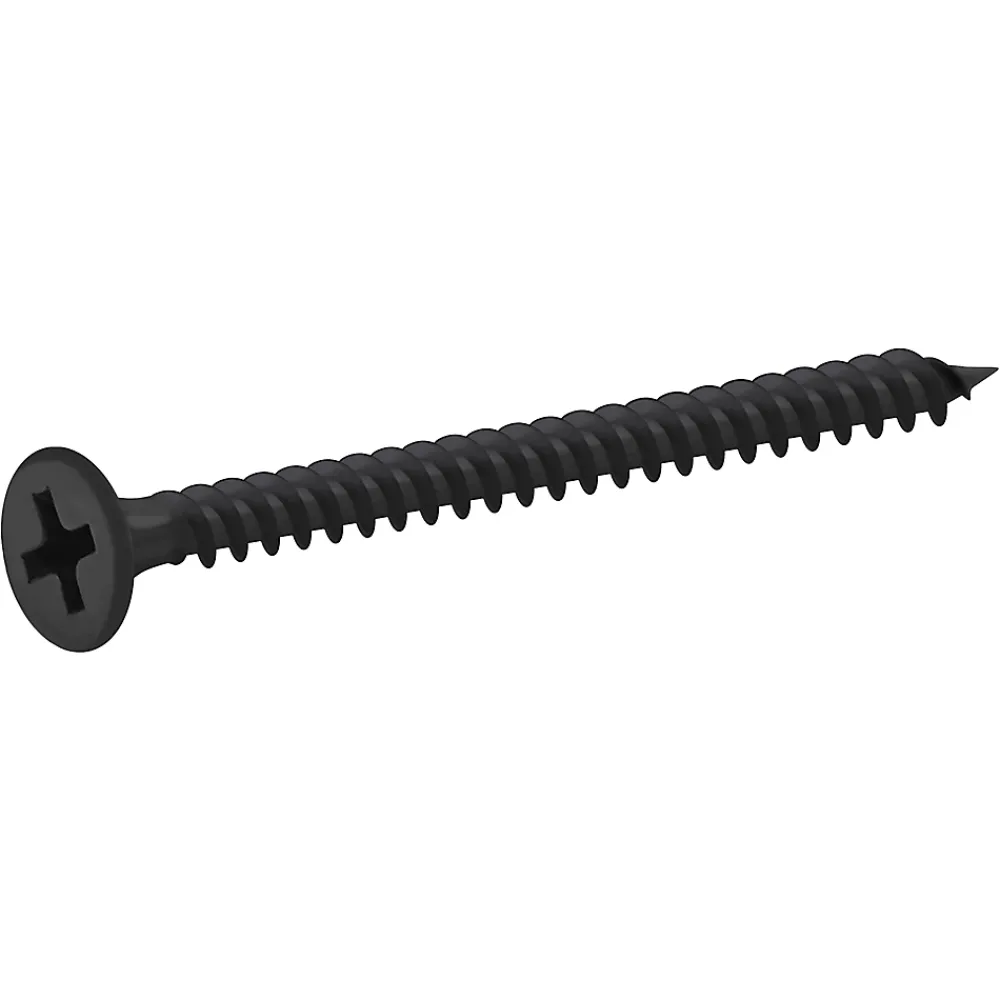 Diall Vis Pour Plaque De Plâtre-Vis pour plaque de plâtre (universelle), noir mat, 3,5x45 mm - 1000 pièces