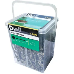 Diall Vis Pour Terrasse-Vis pour terrasse Pozidriv acier 5 x 50 mm , 500 pièces