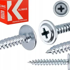 Klimas Vis pour tôle WPC tête bombée zinguées 4,2 x 40 mm 400 pcs