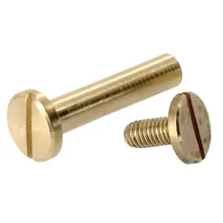 Diall 2 vis relieurs laiton M4 Ø10 x L.10 mm