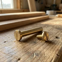 Diall 2 vis relieurs laiton M4 Ø10 x L.10 mm