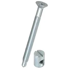 Diall Vis D'Assemblage De Meuble-4 vis têtes fraisées et plots acier zingué Ø6 x L.50 mm