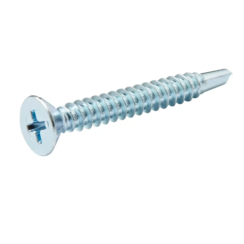 Diall Vis Pour Métal-Vis zinguée autoperceuses fraisées, 4,8x38 mm - 25 pièces