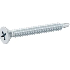 Diall Vis Pour Métal-Vis zinguée autoperceuses fraisées, 4,8x50 mm - 100 pièces
