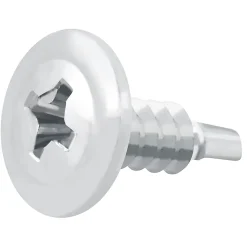 Diall Vis zinguée autoperceuses à tête à collerette, 4,2x13 mm - 200 pièces