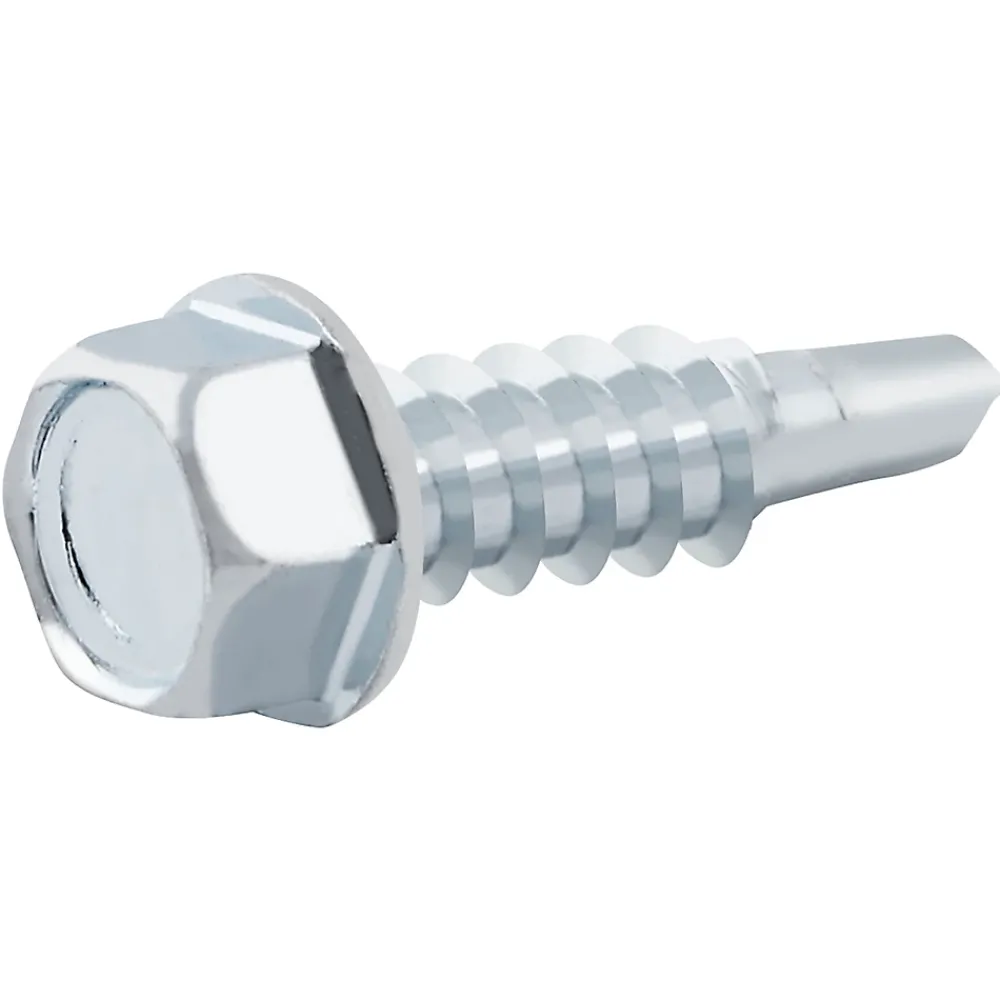 Diall Vis zinguée autoperceuses à tête hexagonale, 4,8x19 mm - 100 pièces