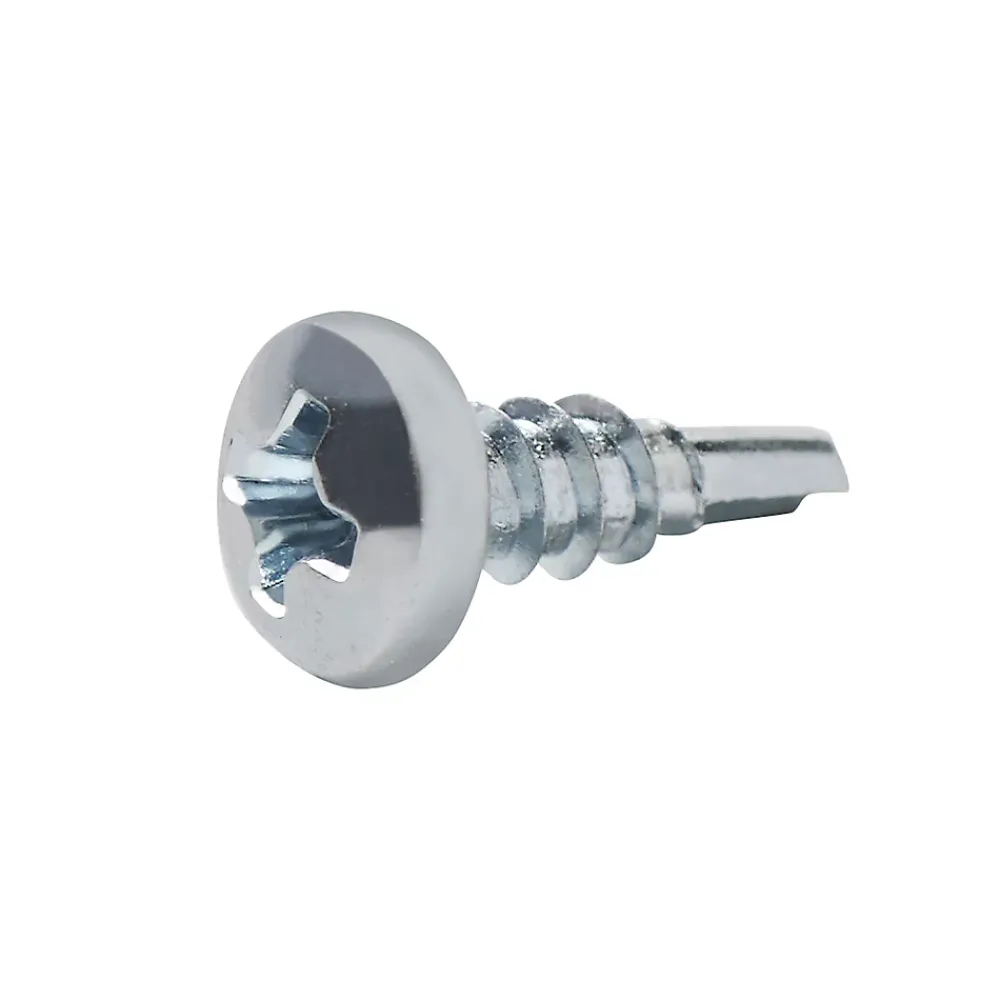 Diall Vis Pour Métal-Vis zinguée autoperceuses à tête cylindrique, 3,5x9,5 mm - 200 pièces