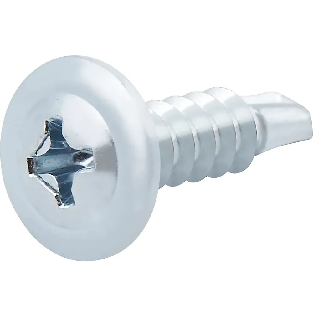 Diall Vis Pour Métal-Vis zinguée autoperceuses à tête à collerette, 4,2x16 mm - 25 pièces