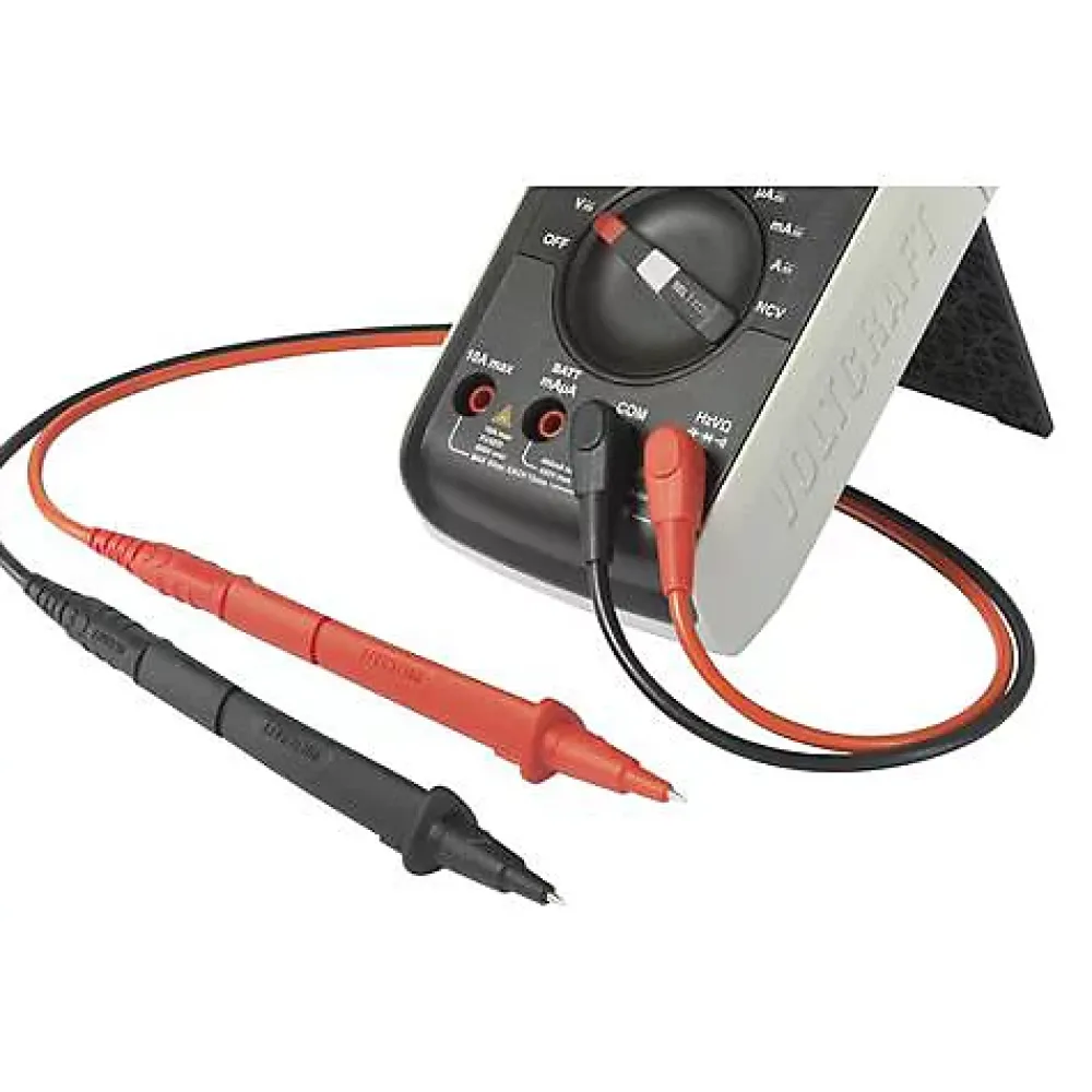 Voltcraft Testeur De Tension-VC801 Cordon de mesure 4 mm avec pointe de test 1,5 m, CAT III 1000 V, 10 A