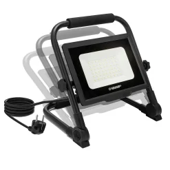 Velamp Lampe Torche-WAINGRO 50W : Projecteur de travail LED SMD 50W avec support de terre et câble 3m