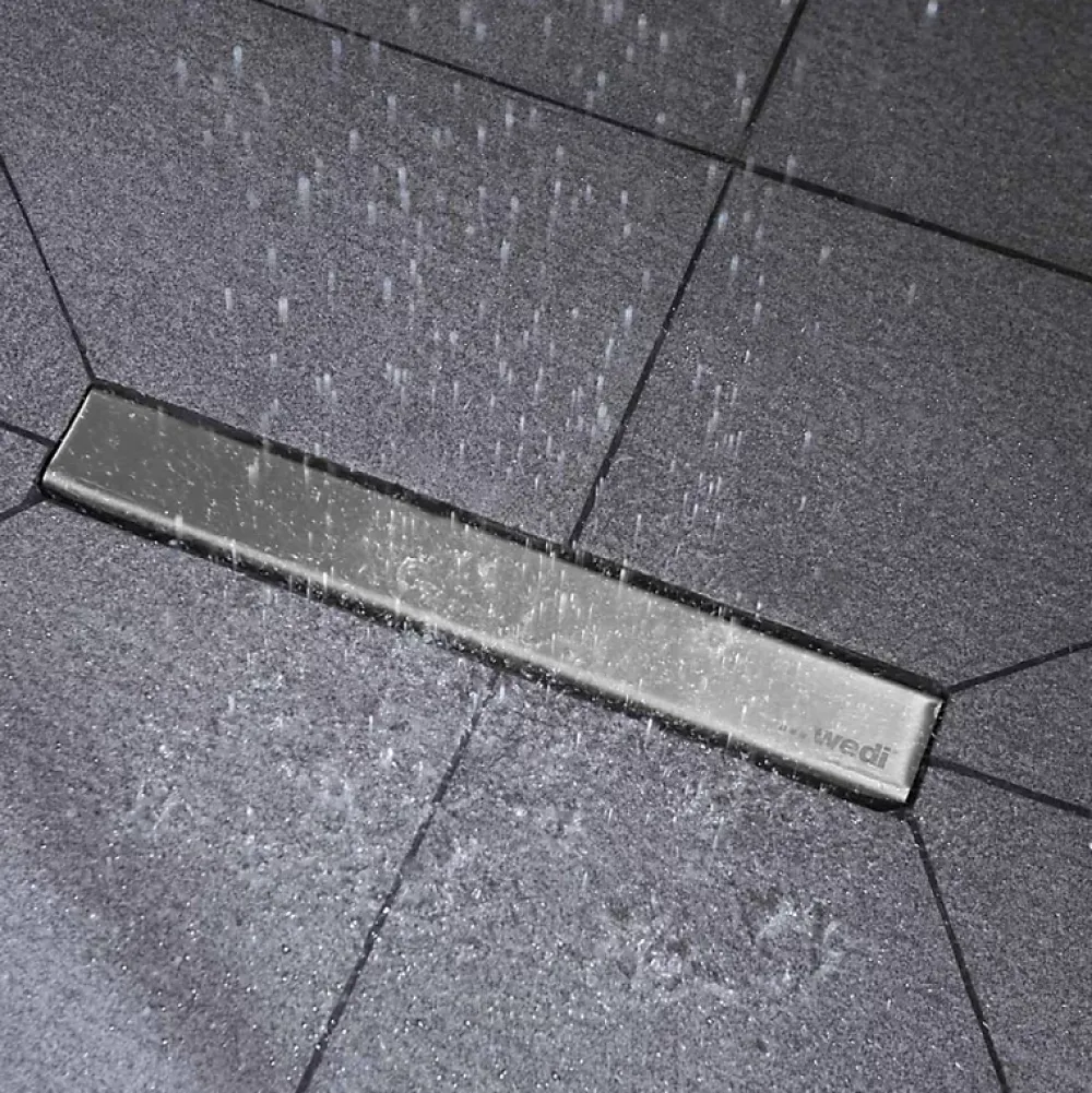 Wedi Evacuation De Douche-- Barrette de finition standard 110 cm Fundo Riolito