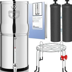 Weeplow Adoucisseur D'Eau-Earth 8.5L - système de filtration par gravité pour eau potable