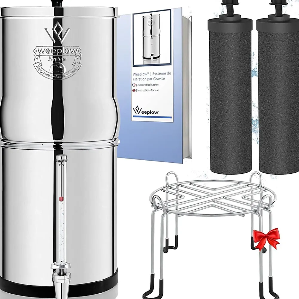 Weeplow Adoucisseur D'Eau-(r) Neptune 11L - système de filtration par gravité pour eau potable