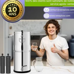 Weeplow Adoucisseur D'Eau-(r) Venus 5.6L Édition Essentielle - système de filtration par gravité pour eau potable