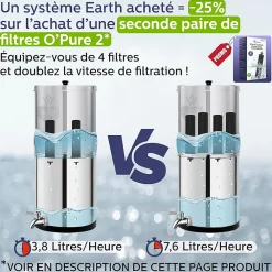 Weeplow Adoucisseur D'Eau-(r) Venus 5.6L Édition Essentielle - système de filtration par gravité pour eau potable