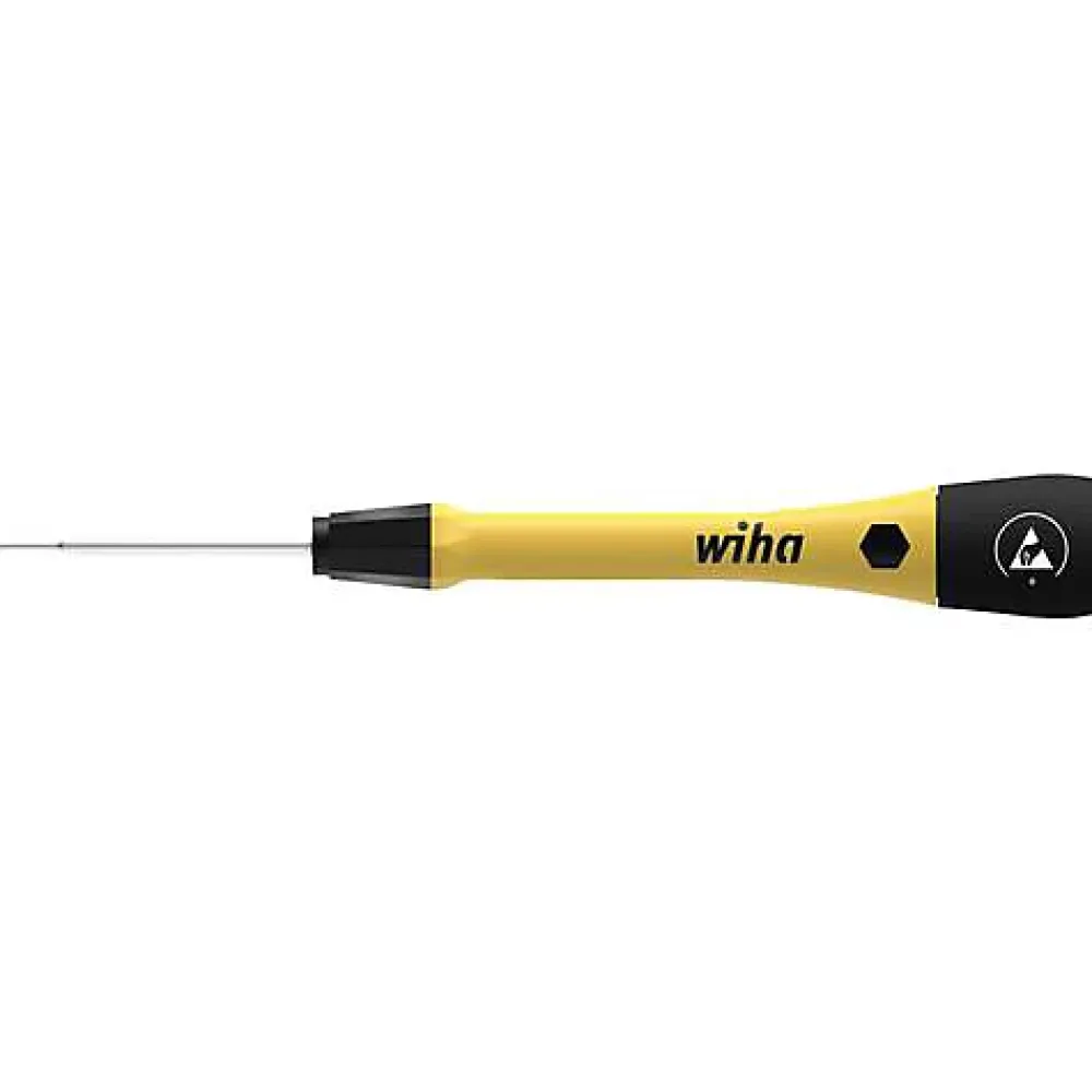 4M Tournevis D'Électricien-Wiha 43678 PicoFinish ESD Tournevis cruciforme Phillips PH1 x 60 mm, manche ergonomique antistatique