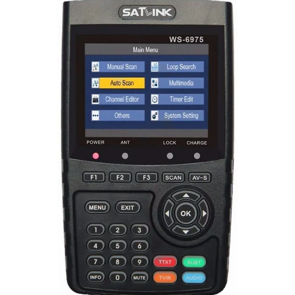 Satlink Antenne, Parabole Et Fixation-WS-6975 Mesureur de Champ Terrestre DVB-T2 MPEG-2 MPEG4 H.265