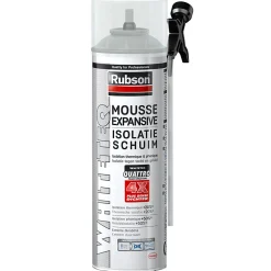 Rubson Mousse Expansive-12x aerosols mousse PU expansive 500ml WhiteTEQ