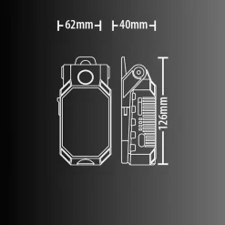 Xanlite Baladeuse-- Baladeuse LED Rechargeable USB-C, 5 modes d'éclairage, 450 lumens - BL700R