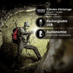 Xanlite Baladeuse-- Baladeuse LED Rechargeable USB-C, 800 lumens - BL1200R