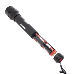 Xanlite Lampe Torche-- Lampe Torche LED Métallique, x3 Modes d'Eclairage, 1500 Lumens, Piles Incluses - TO1500L