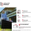 Xanlite Panneau Solaire Plug And Play-- Panneau solaire Kit Home 250W, IP67, Onduleur WIFI, Câble 3m - ENKHOME250W