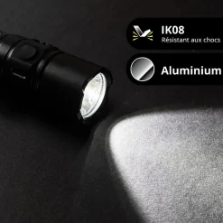 Xanlite Lampe Torche-- Torche LED rechargeable USB-C, 2500 lumens - TO2500RIP