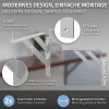 Ml-Design Equerre De Fixation-2x Equerres Etagere mural support d'angle en aluminium argent