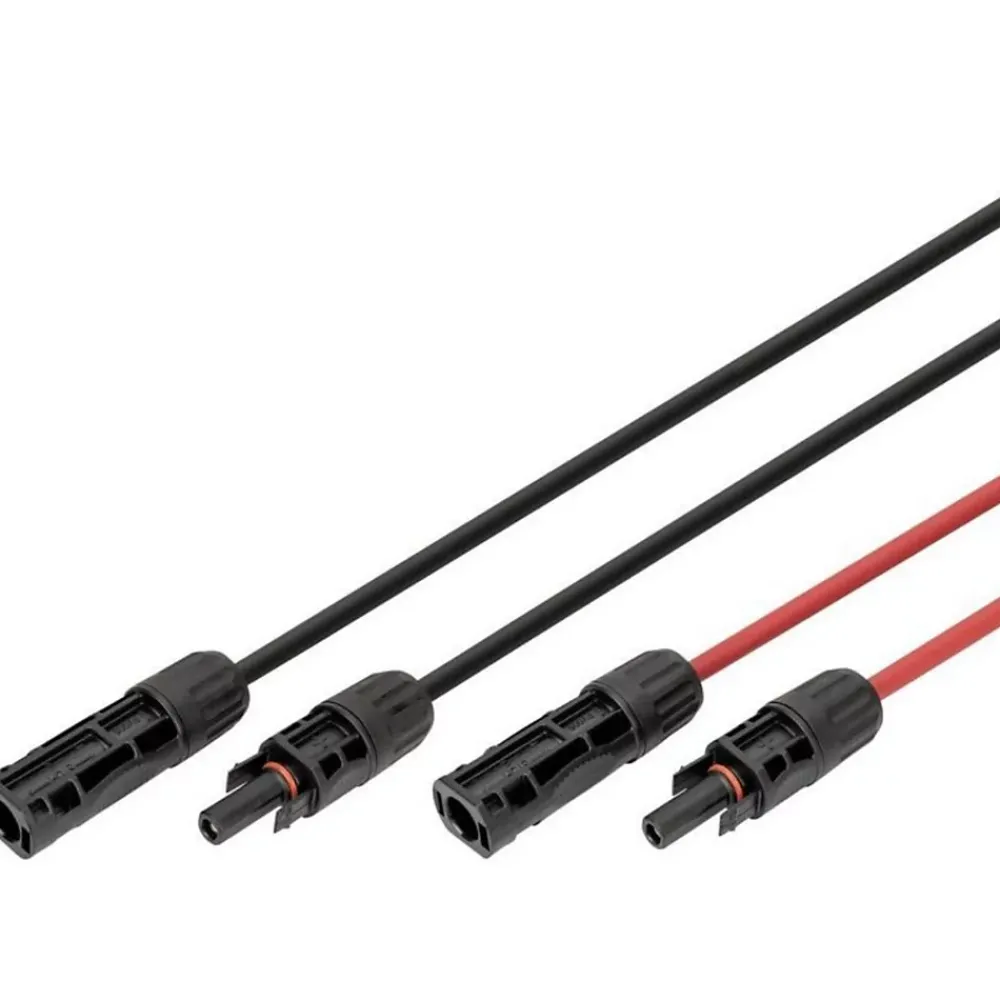 Uniteck Câble Panneau Solaire-2x20m Allonge câble solaire 6mm² - MC4 - (Noir - Rouge)
