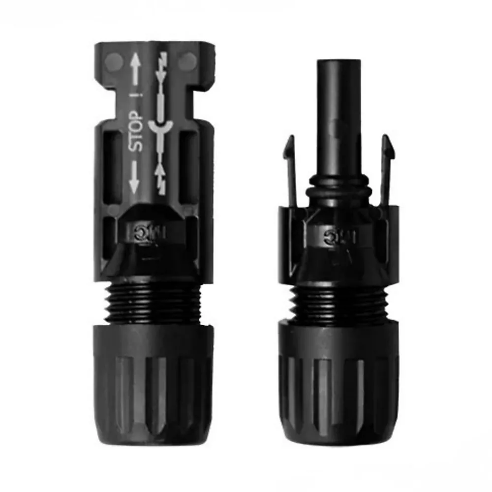 Uniteck 2x5m Allonge câble solaire 4mm² - MC4 - (Noir - Rouge)