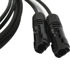Staubli 2x0,5m Allonge câble solaire 4mm² - MC4 - (Noir - Noir)