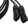 Staubli 2x2m Allonge câble solaire 4mm² - MC4 - (Noir - Noir)