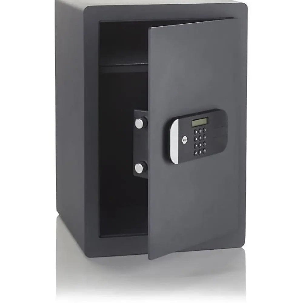 Yale Coffre-fort haute sécurité a serrure électronique (Certifié SKG), format professionnel H.52 x l.35 x P.36 cm (49,8 L)